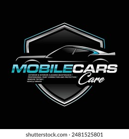 Illustration vector graphic of auto detailing logo design template