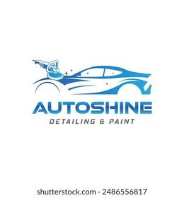 Illustration vector graphic of auto detailing servis logo design template