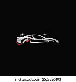 Illustratie vectorafbeelding van het servicelogo voor automatische details	