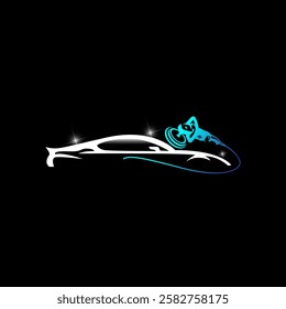 Illustration vector graphic of auto detailing servis logo design template.EPS 10