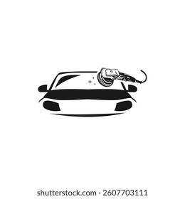 Illustration vector graphic of auto detailing servis logo design template.EPS 10