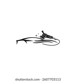 Illustration vector graphic of auto detailing servis logo design template.EPS 10