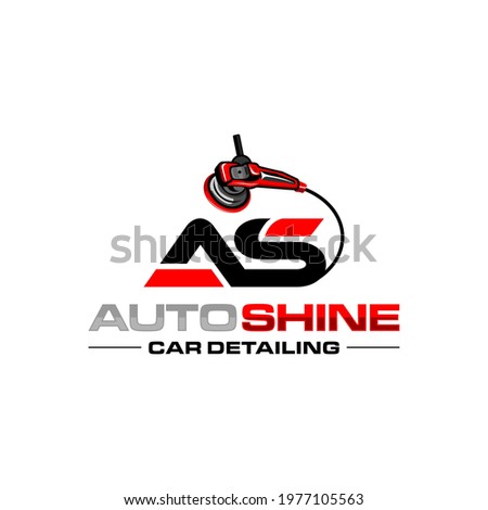 Illustration vector graphic of auto detailing servis logo design template