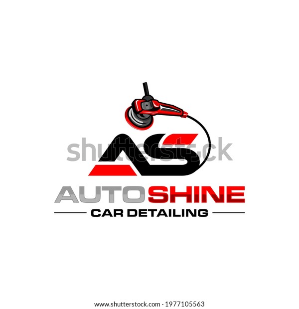 Illustration vector graphic of auto detailing\
servis logo design\
template