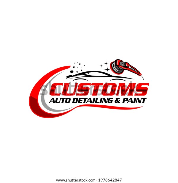 Illustration vector graphic of auto detailing
servis logo design
template