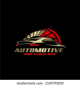 Illustration vector graphic for automotive care logo elegant gold