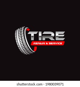 Illustration vector graphic of automotive tires shop logo design template