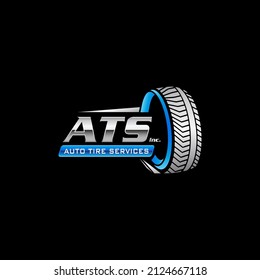 Illustration vector graphic of automotive tires shop and services logo design template