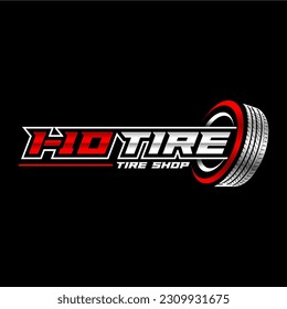 Illustration vector graphic of automotive tires shop logo design template