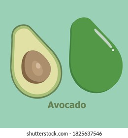 Illustration vector graphic of avocado