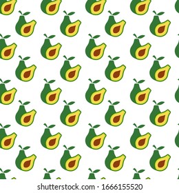 illustration vector graphic of avocado seamless pattern
