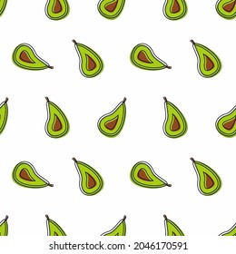 gráfico vectorial de ilustración de patrón aguacado sin soldadura