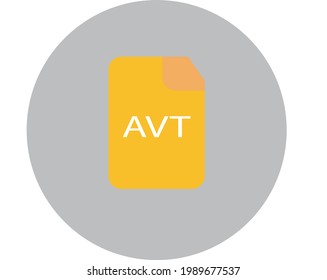 gráfico vectorial de ilustración del icono AVT.  Perfecto para añadir la colección de imágenes de iconos.