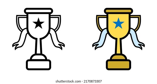 Illustration Vector Graphic of Award, champion, cup Icon