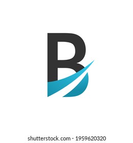 Illustration Vector Graphic of B Letter With Arrow Concept. Perfect to use for Technology Company