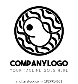 illustration vector graphic of a baby dinosaur logo