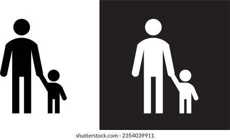 Illustration vector graphic of baby, young, old, person, people, caracter, faher, symbol, son, children, icon