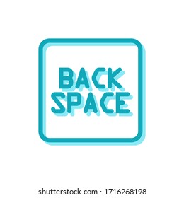 Illustration vector graphic of back space icon