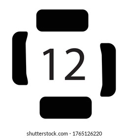 gráfico vectorial de ilustración de fondo "12"
