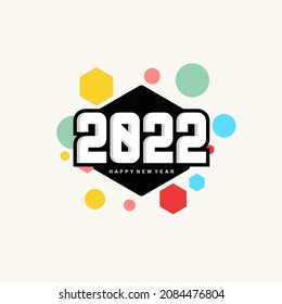 illustration vector graphic of background 2022 abstract design better for banner, etc.