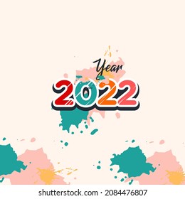 illustration vector graphic of background 2022 abstract design better for banner, etc.