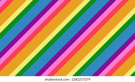 illustration vector graphic of background '70s color style. cool color with yellow orange pink purple blue and green