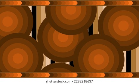illustration vector graphic of background '70s color style. cool color with old color