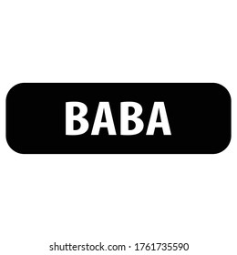 illustration vector graphic of background "BABA"