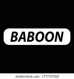 illustration vector graphic of background "BABOON"
