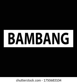 Vektorgrafik der Illustration "BAMBANG"

