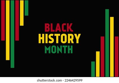 Illustration vector graphic of background banner black history month 
