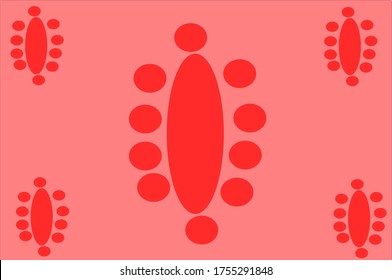 illustration vector graphic of background concept design with red background