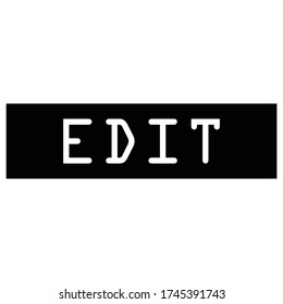 illustration vector graphic of background "EDIT"