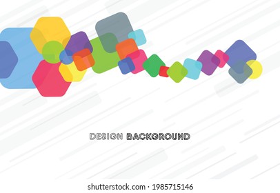 illustration vector graphic of background with element shapes colorful good for banner background, poster, cover project