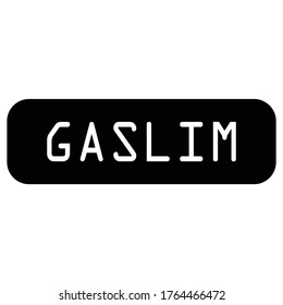 illustration vector graphic of background "GASLIM"