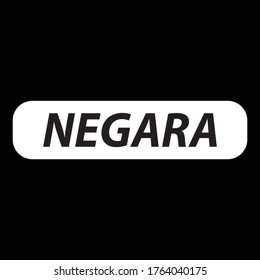 ilustración vectorial gráfico del fondo "NEGARA"