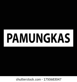 ilustración vectorial gráfico del fondo "PAMUNGKAS"
