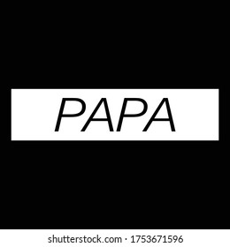 gráfico vectorial de ilustración de fondo "PAPA"