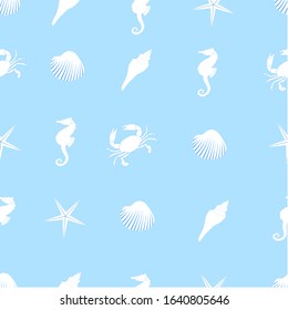 Illustration vector graphic background sea pattern