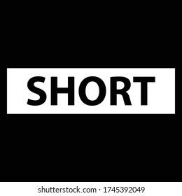 gráfico vectorial de ilustración de fondo "SHORT"