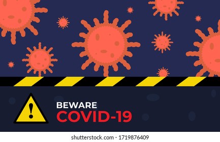 Illustration Vector graphic of background viruses, Suitable for backgrund websites and social media themed viruses.