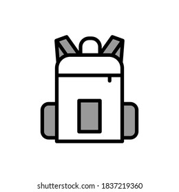 Ilustración Ilustración Vector gráfico del icono de mochila