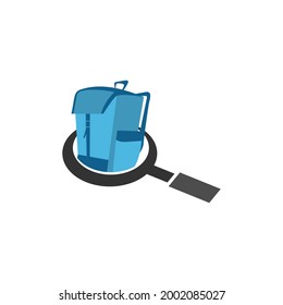Gráfico vectorial de ilustración del logotipo de la tienda de mochilas. Perfecto para la compañía tecnológica