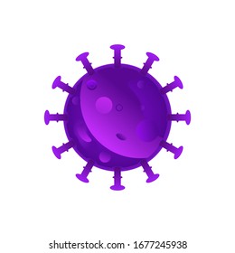 Illustration Vektorillustration Grafik von Bakterien, Viren, Korona Grippe gut für Ikone. Korona-Virus-Grippe-Krankheit