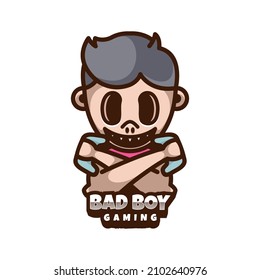 Illustration vector graphic of bad Boy Gaming