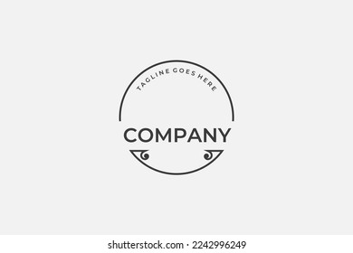 Illustration vector graphic of badge mature vintage vcircle. Good for logo