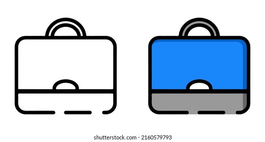Ilustración Vector Gráfico de bolso, maletín, icono comercial