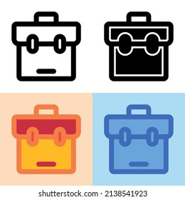 Gráfico vectorial de ilustración del icono de la bolsa. Perfecto para la interfaz de usuario, nueva aplicación, etc