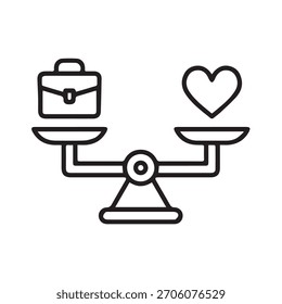 Ilustración Vector gráfico de la escala de equilibrio