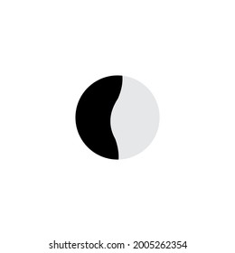 gráfico vectorial de ilustración de círculo blanco y negro equilibrado